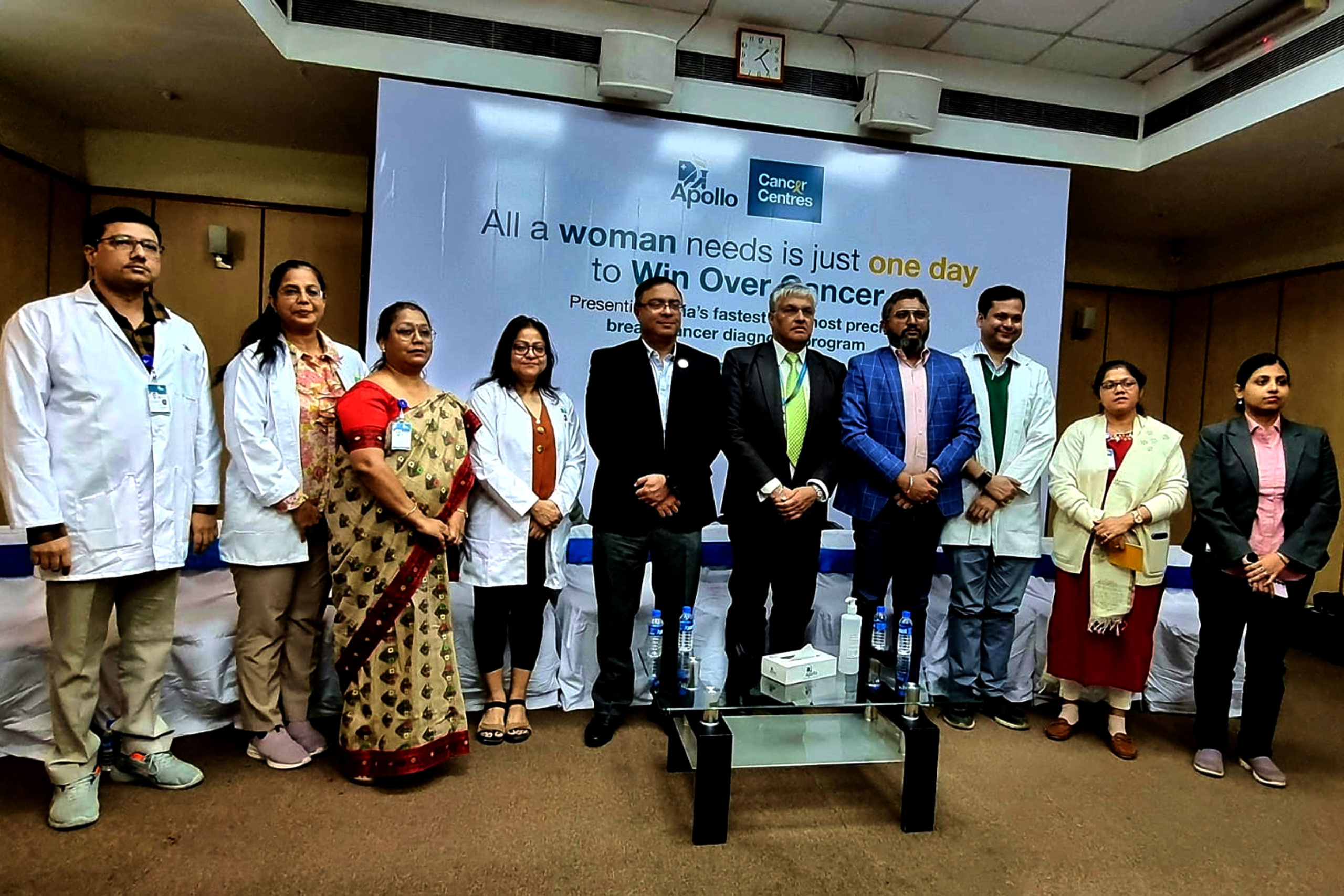 Left to right - Dr. Sanjiban Patra, Dr. Rashmi Chand, Dr. Saswasti Mukherjee, Dr. Usha Goenka, Dr. Shaikat Gupta, Dr. Surinder Singh Bhatia, Dr. Suvadip Chakrabarti, Dr. Sayan Chatterjee, Dr. Arpita Sutradhar, Dr. Mukti Mukherjee